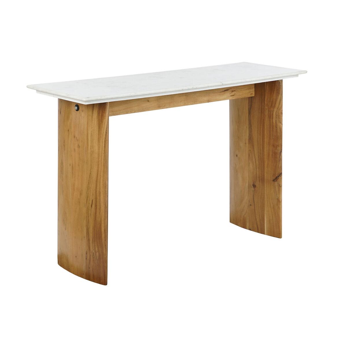 Recibidor Home ESPRIT Blanco Marrón 120 x 38 x 77 cm