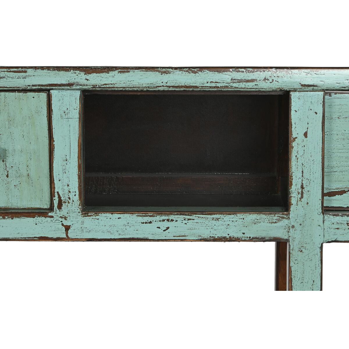 Consola Home ESPRIT Turquesa Madera de olmo 170 x 49 x 88 cm
