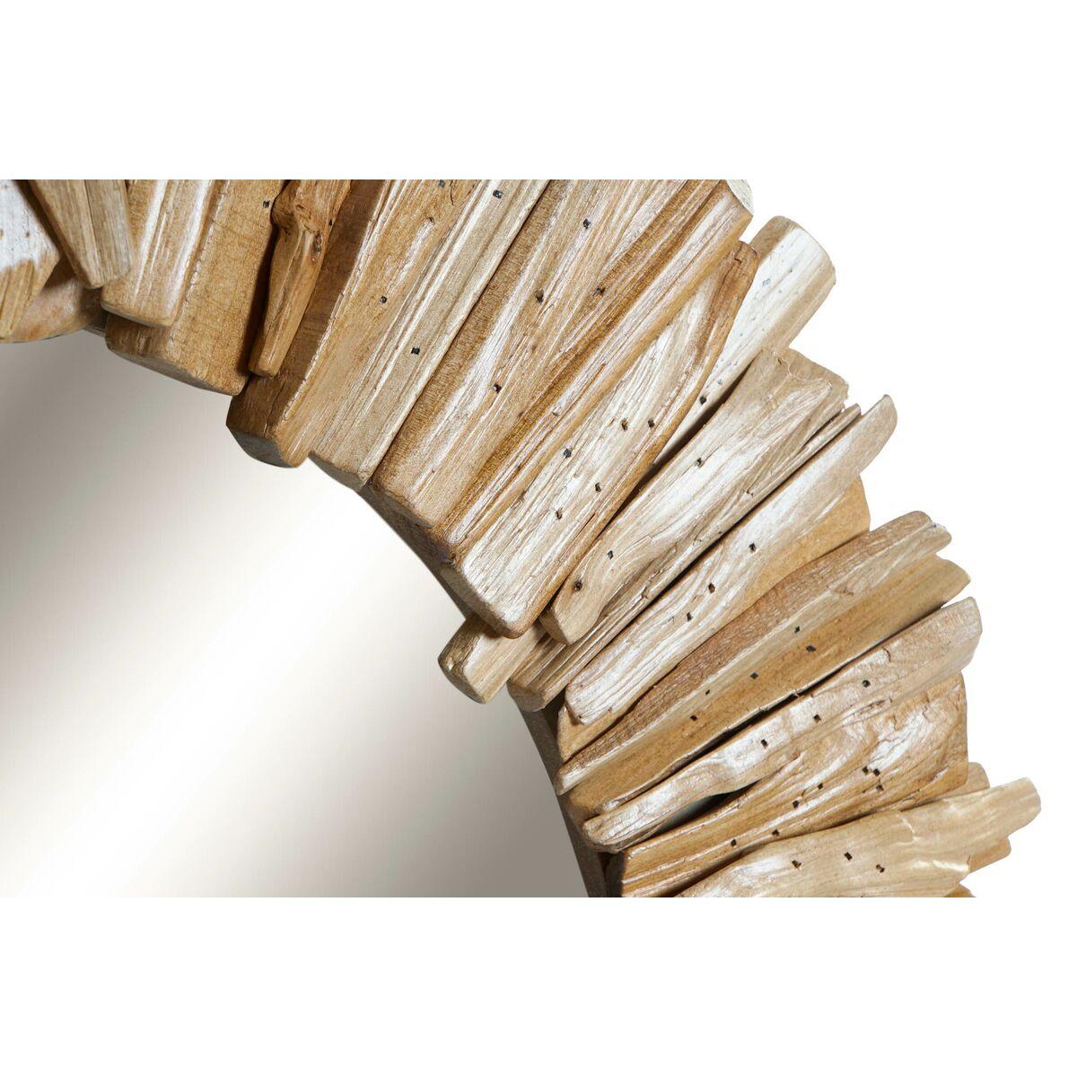 Espejo de pared DKD Home Decor Natural Alpino Acabado envejecido 60 x 4 x 60 cm