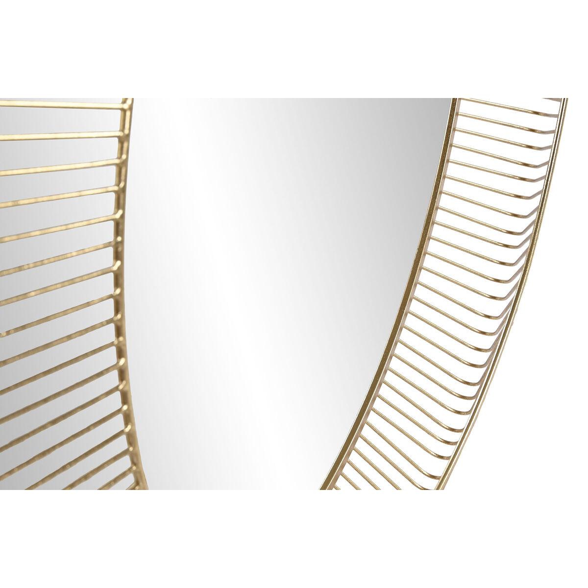 Espejo de pared Home ESPRIT Dorado Hierro 106 x 13 x 106 cm