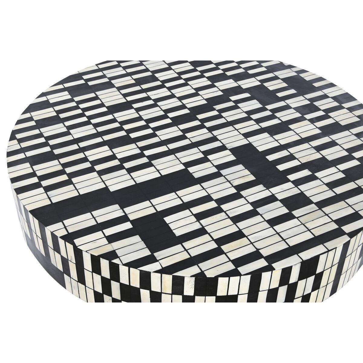 Mesa de Centro DKD Home Decor Metal Hueso 100 x 100 x 40 cm