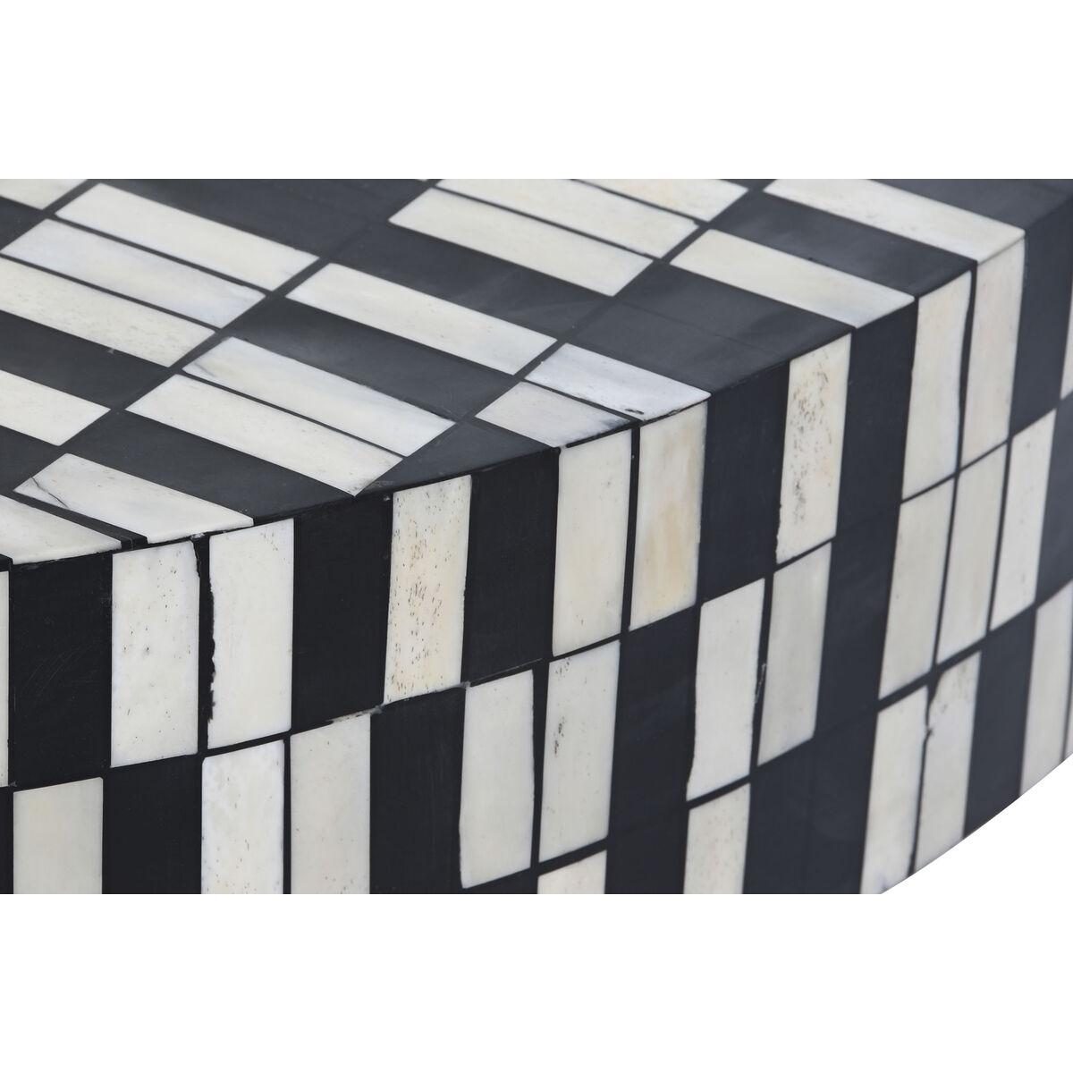Mesa de Centro DKD Home Decor Metal Hueso 100 x 100 x 40 cm