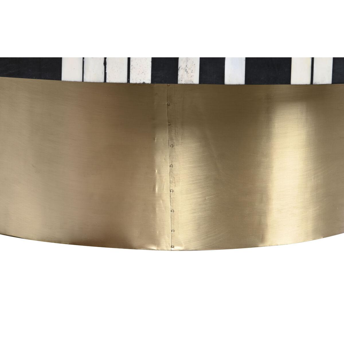 Mesa de Centro DKD Home Decor Metal Hueso 100 x 100 x 40 cm