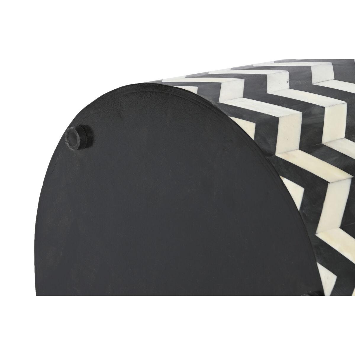 Mesa auxiliar DKD Home Decor Bicolor Hueso 37,5 x 37,5 x 42 cm