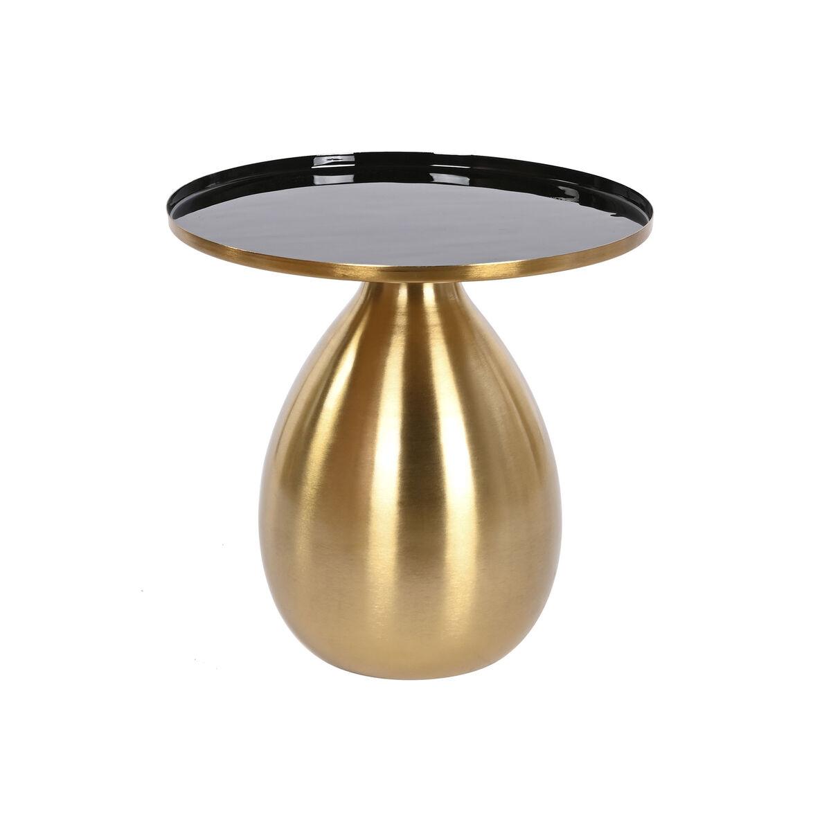 Mesa auxiliar DKD Home Decor Negro Dorado Metal 40 x 40 x 52 cm
