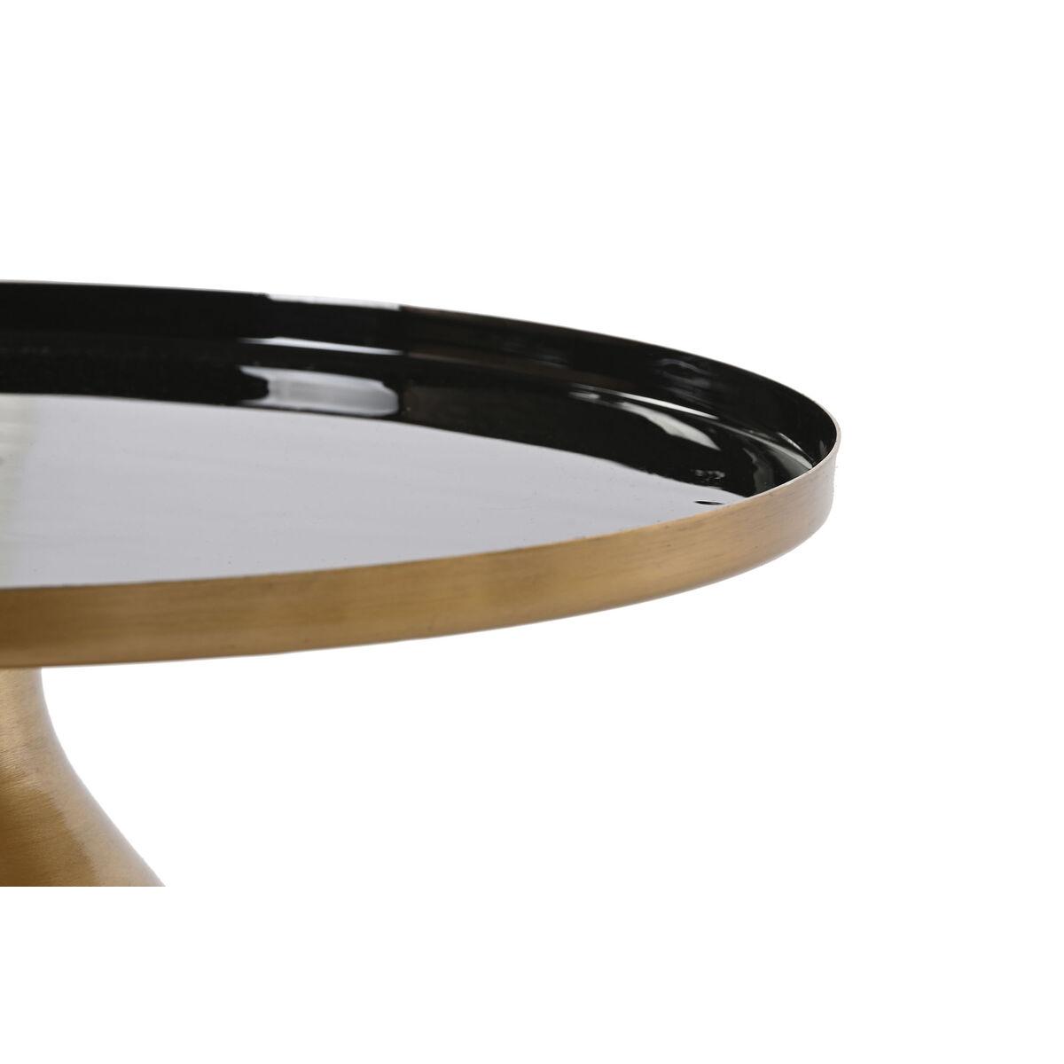 Mesa auxiliar DKD Home Decor Negro Dorado Metal 40 x 40 x 52 cm