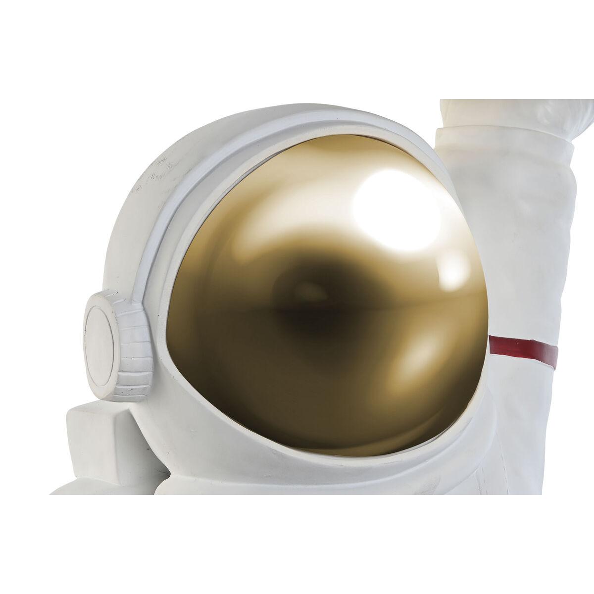 Figura Decorativa Home ESPRIT Blanco Dorado Astronauta 46 x 35 x 77,5 cm