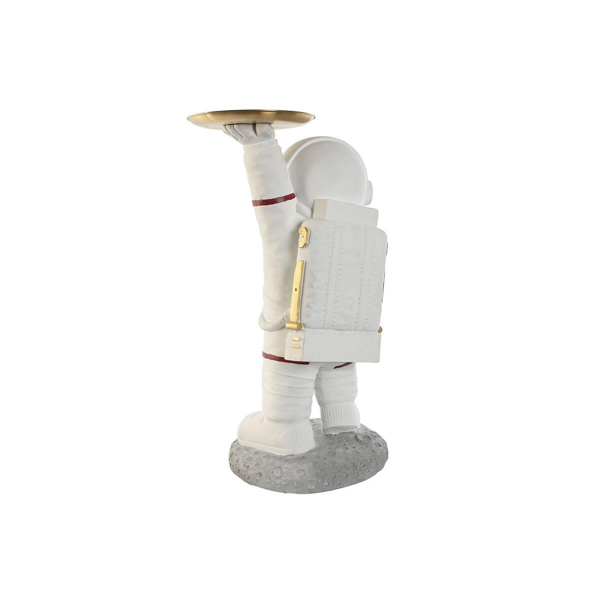 Figura Decorativa Home ESPRIT Blanco Dorado Astronauta 46 x 35 x 77,5 cm