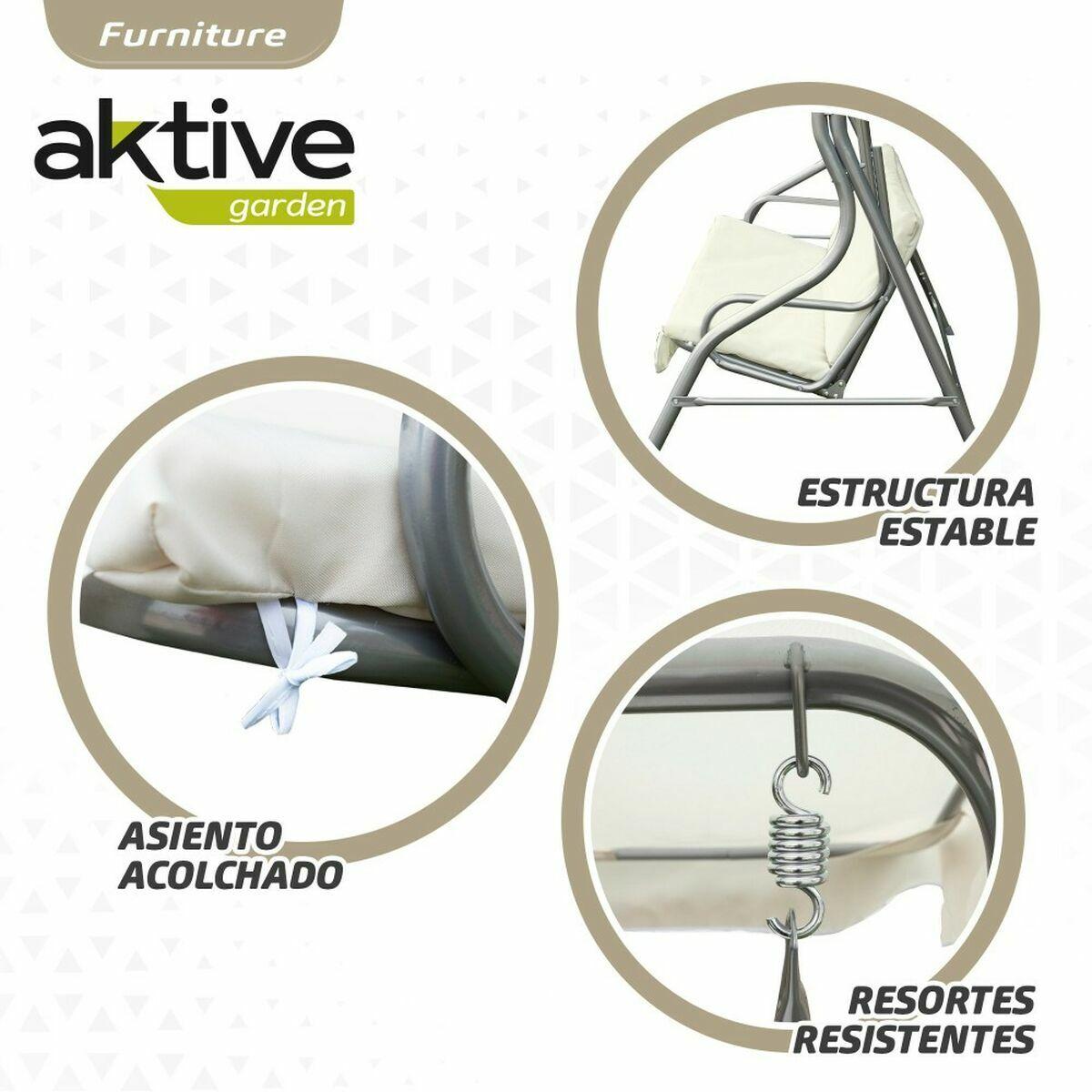Balancín Aktive 3 plazas Marfil 180 x 107 x 160 cm