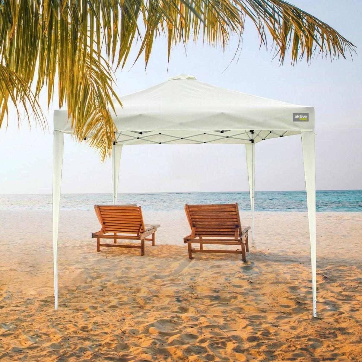 Cenador Colorbaby Max-Air Blanco Tela Acero 300 x 300 x 250 cm