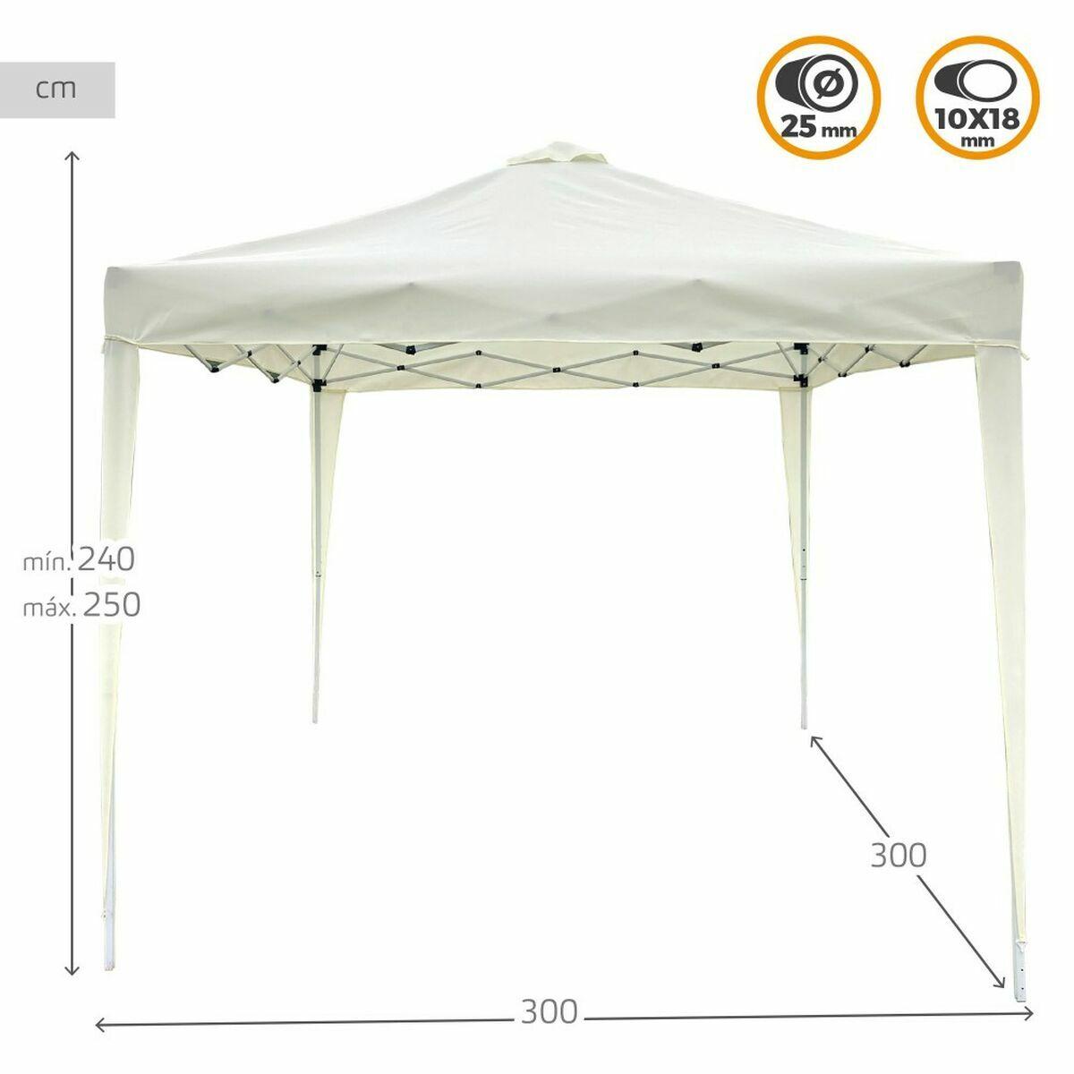 Cenador Colorbaby Max-Air Blanco Tela Acero 300 x 300 x 250 cm