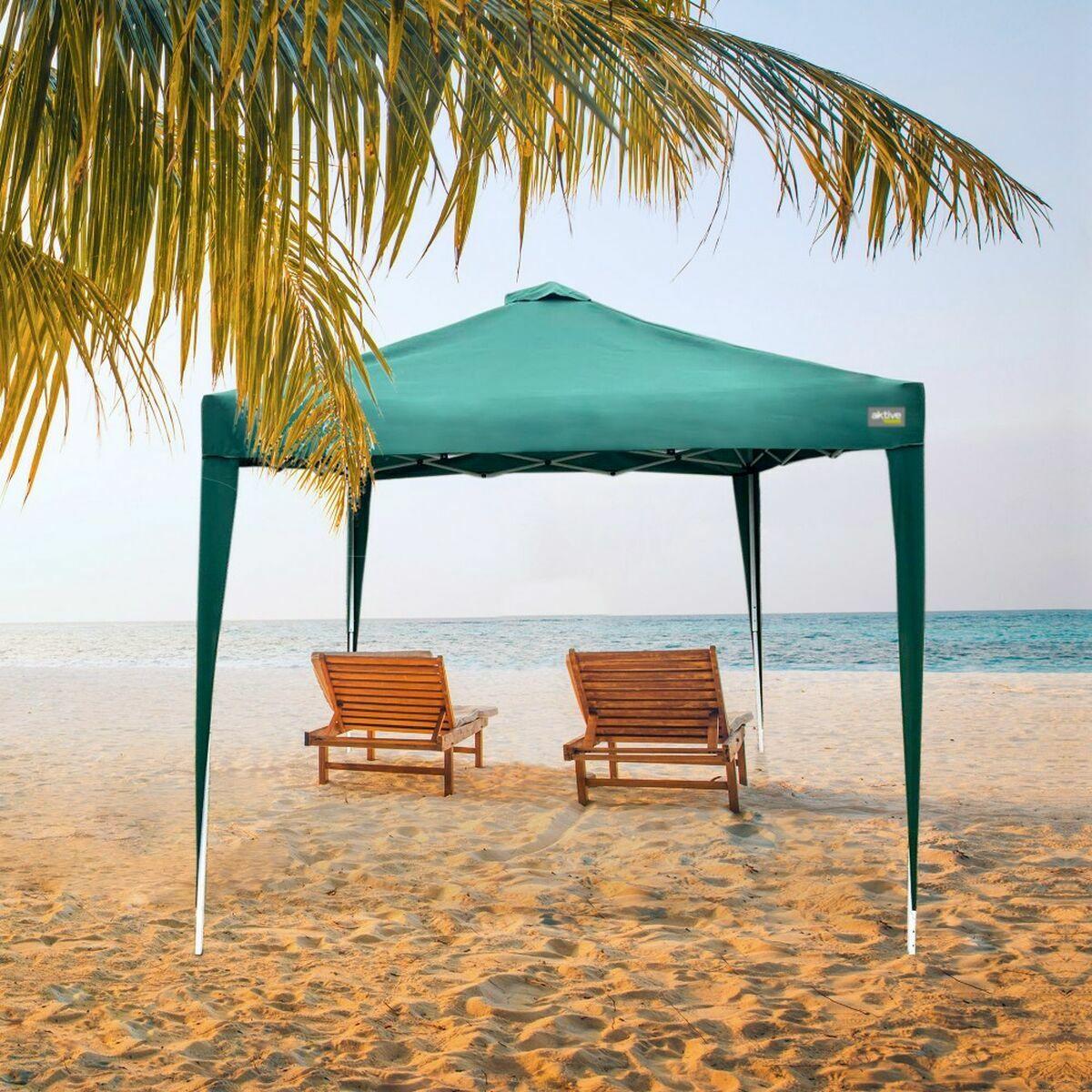Cenador Colorbaby Max-Air Verde Tela Acero 300 x 300 x 250 cm