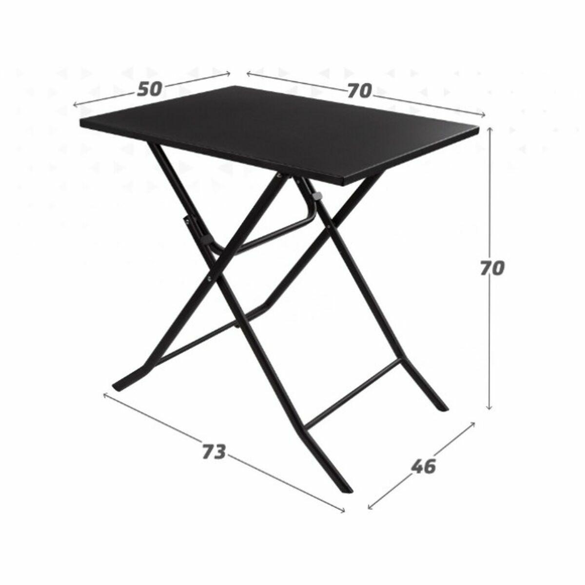 Mesa Plegable Aktive Cuadrada Acero 70 x 50 x 70 cm