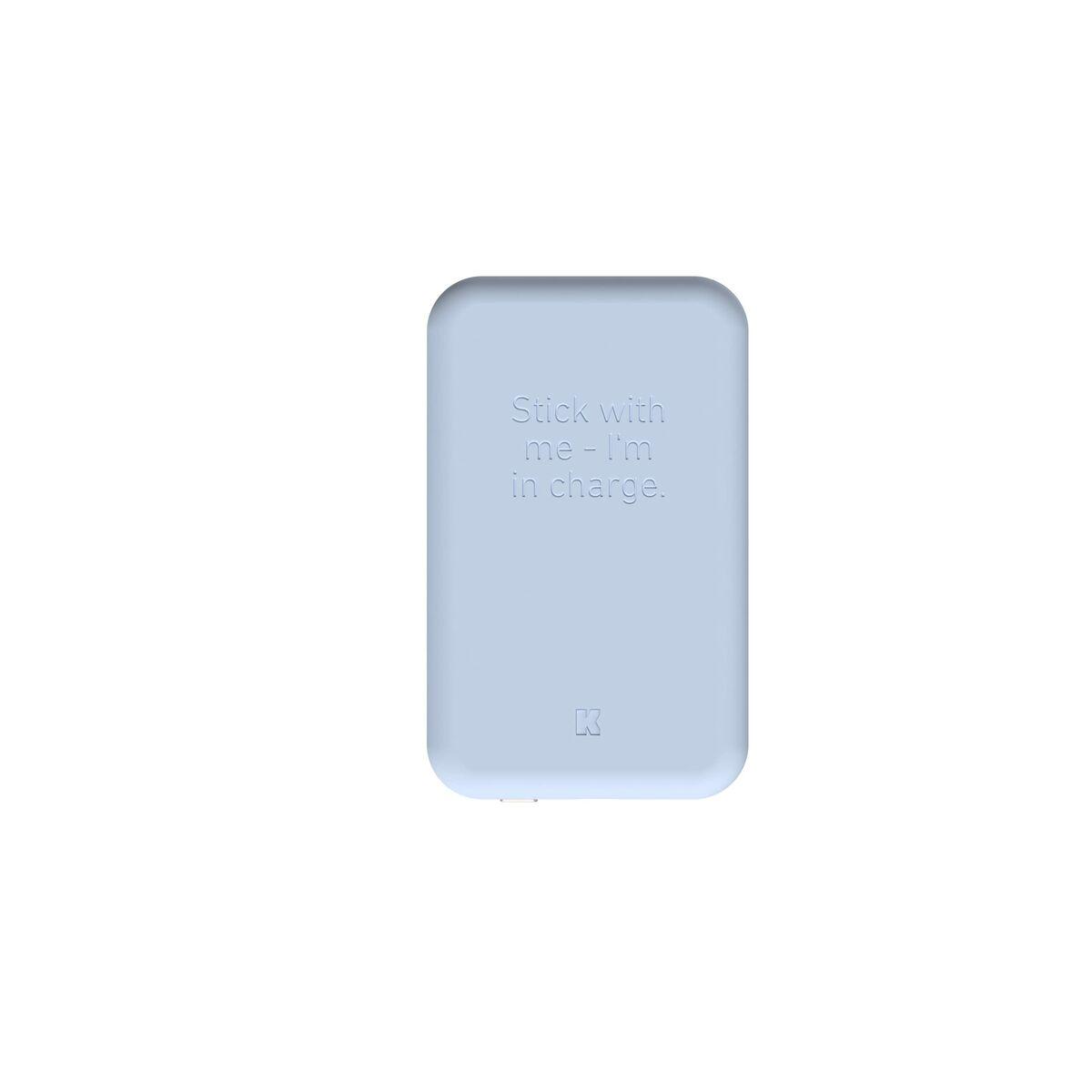 Power Bank con Cargador Inalámbrico Kreafunk Azul claro 5000 mAh