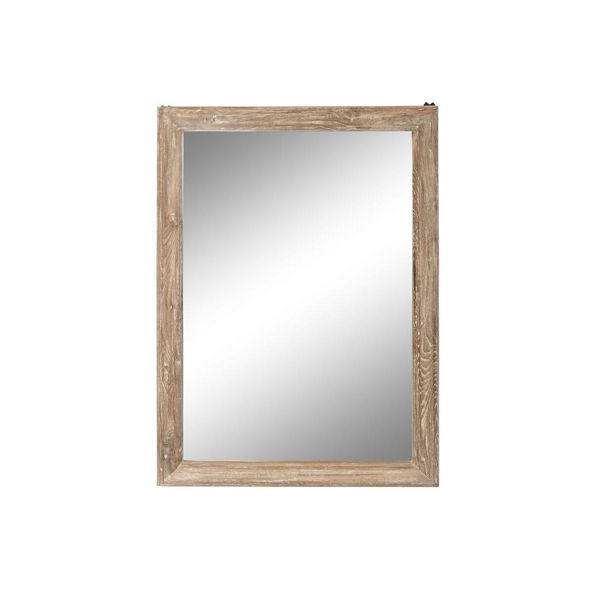 Espejo de pared Home ESPRIT Natural Teca Madera Reciclada Alpino 53 x 4 x 76 cm