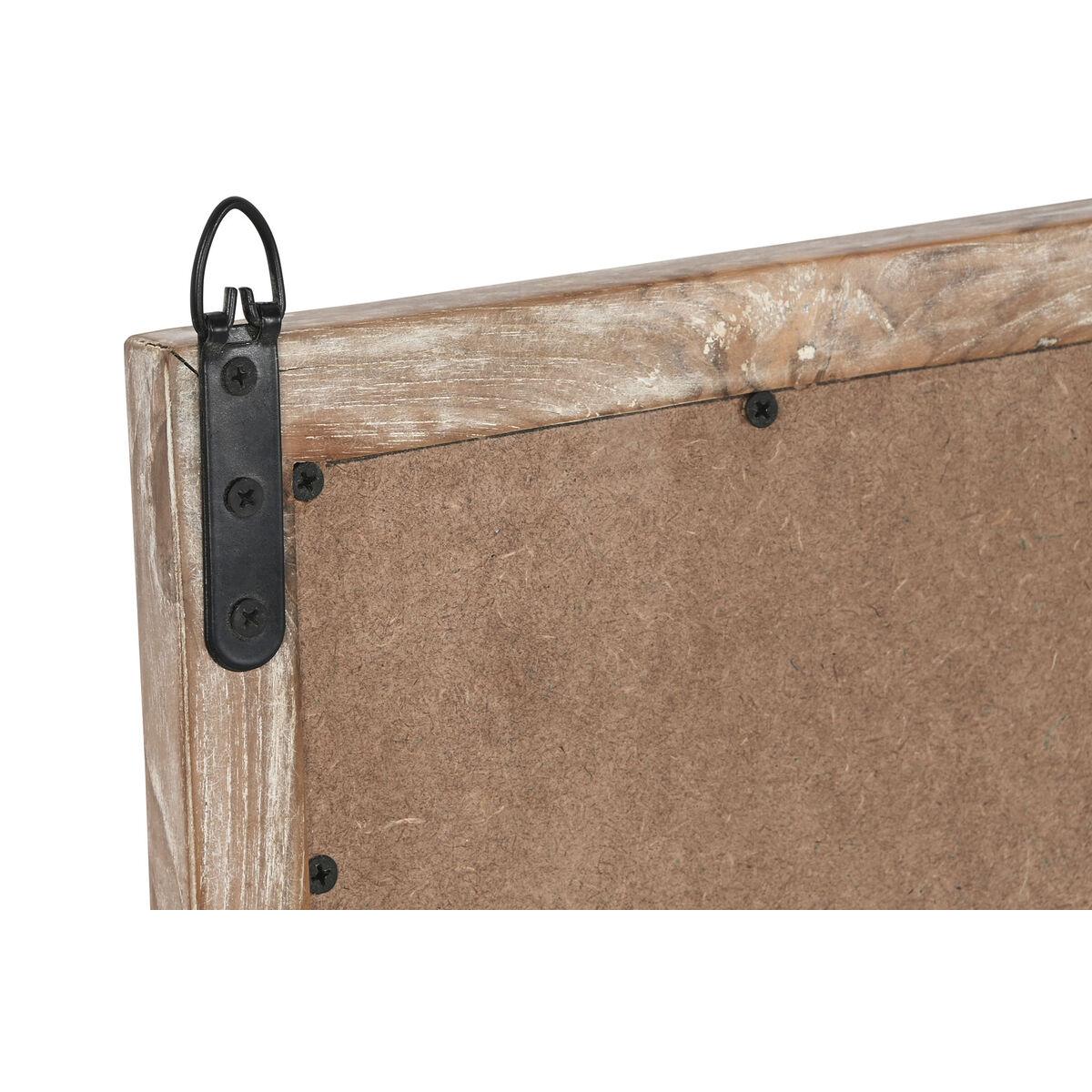Espejo de pared Home ESPRIT Natural Teca Madera Reciclada Alpino 53 x 4 x 76 cm