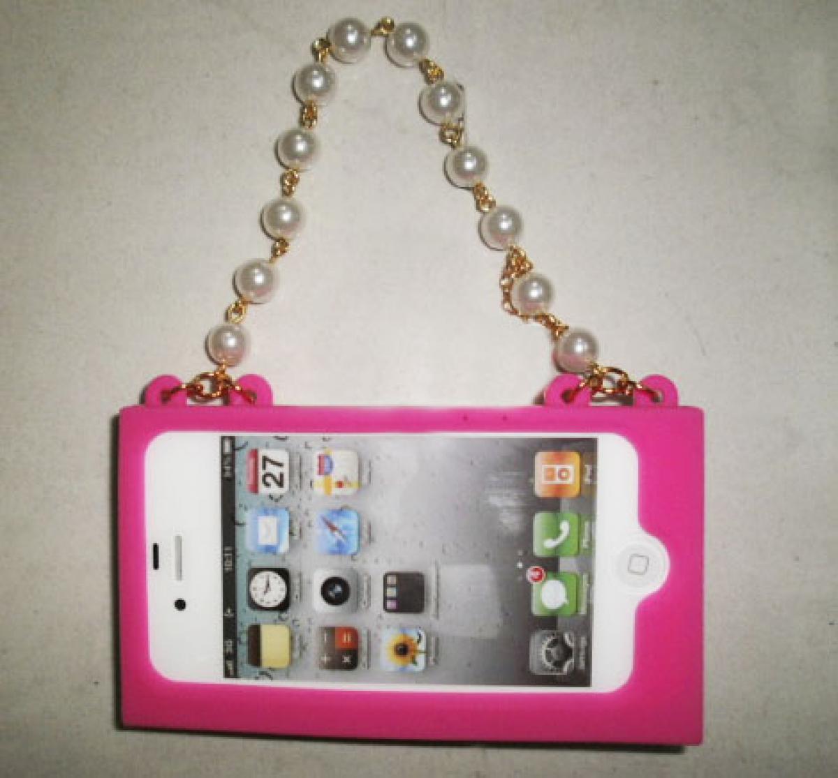 Funda iPhone 4/4S Bolso con Perlas Gadget and Gifts