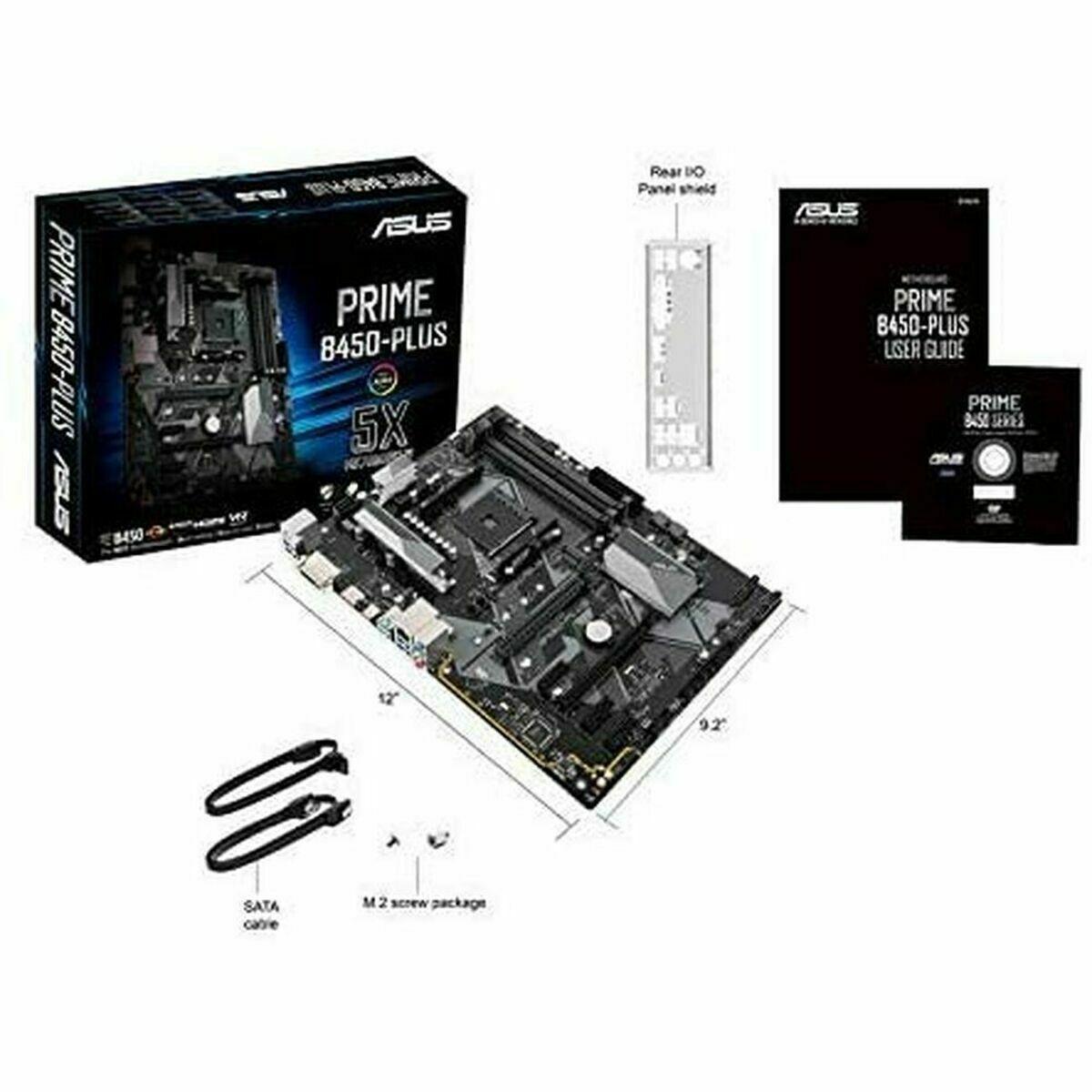 Placa Base Asus PRIME B450-PLUS ATX DDR4 AM4 AMD B450 AMD AM4