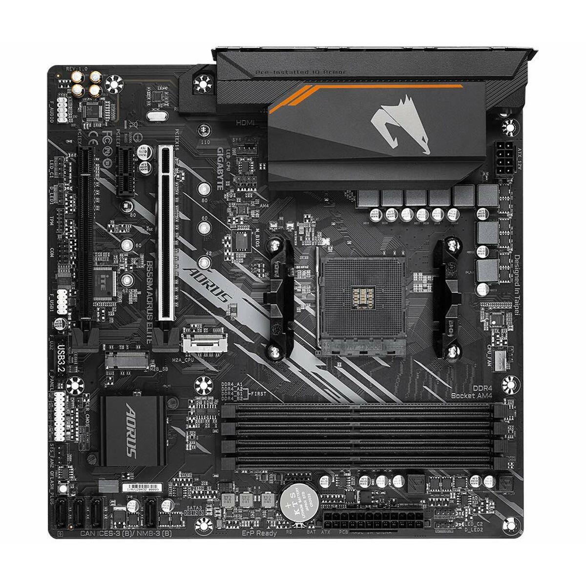 Placa Base Gigabyte B550M AORUS ELITE mATX AM4     AMD B550 AMD AM4