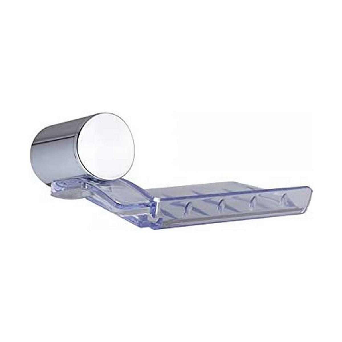 Jabonera EDM Plateado 5.82 x 14.1 x 4.29 cm