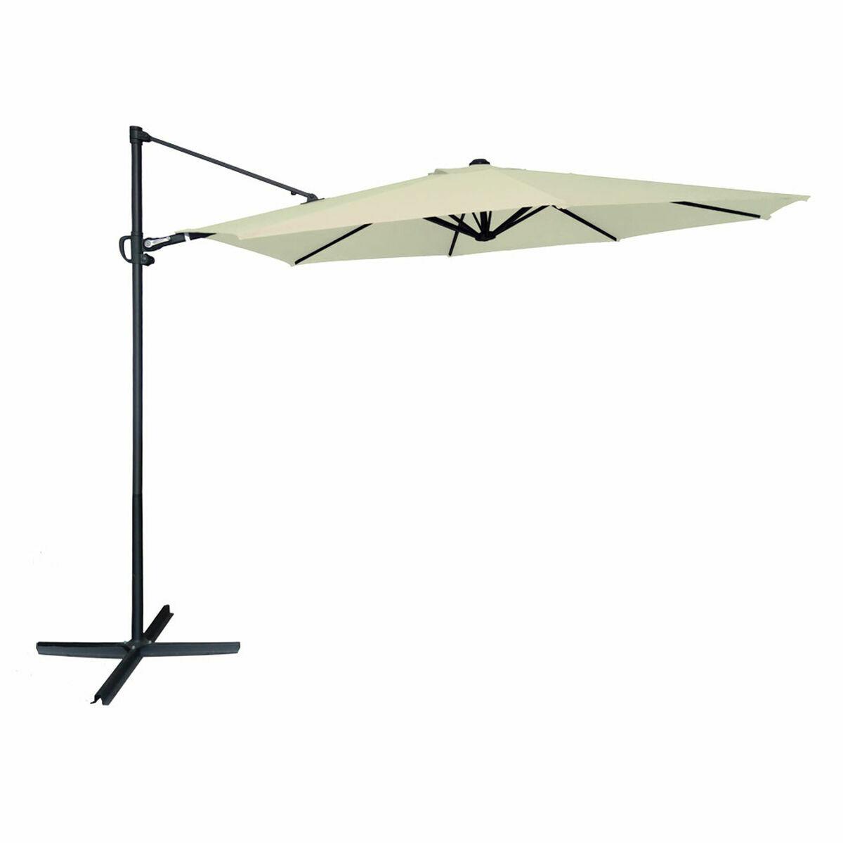 Parasol Aktive Roma 300 x 245 x 300 cm Crema Ø 4,8 cm Aluminio