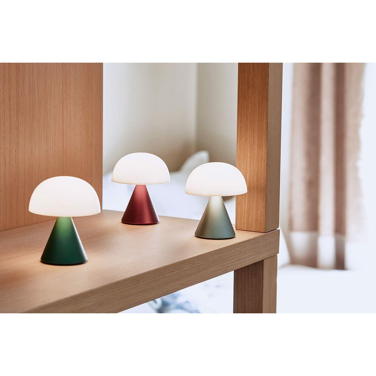 Lámpara de mesa Lexon Mina Batería recargable LED Rojo Oscuro ABS