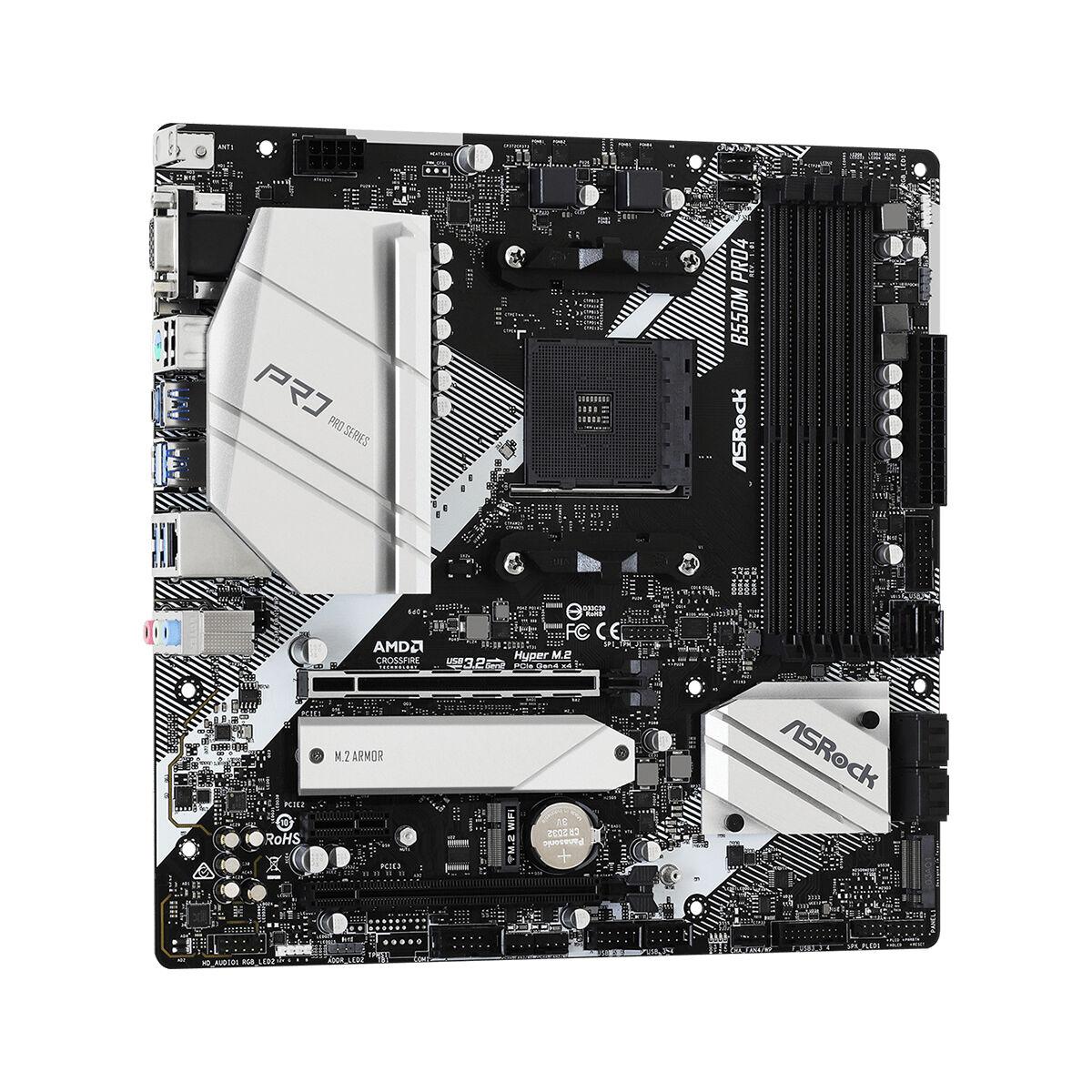 Placa Base ASRock B550M Pro4 AMD B550 AMD AM4