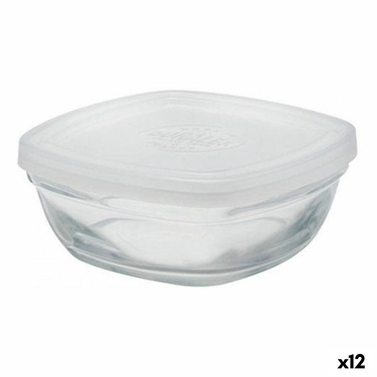 Fiambrera Cuadrada con Tapa Duralex FreshBox Transparente 150 ml (12 Unidades)