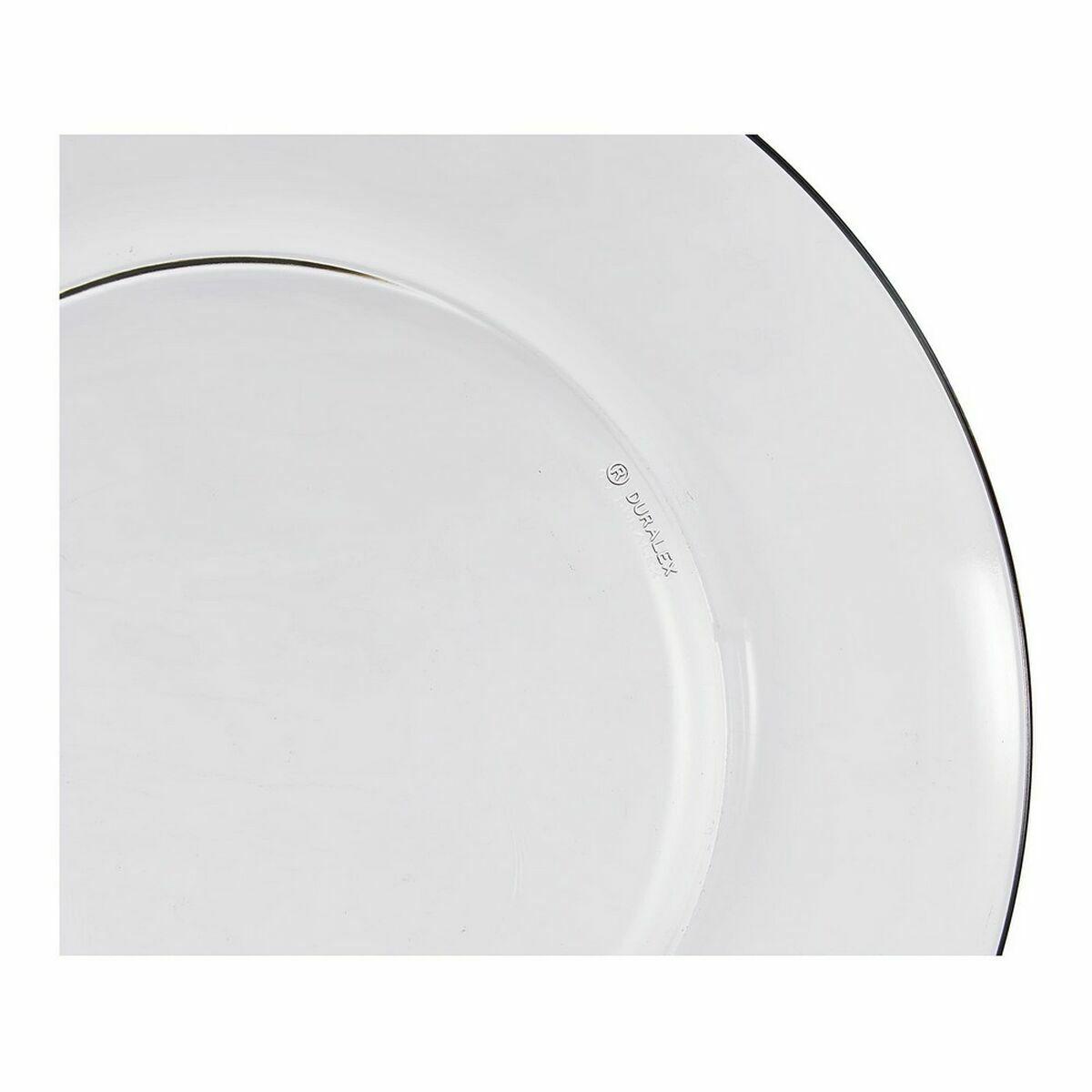 Plato Llano Duralex Lys Cristal Transparente Ø 23,5 cm (24 Unidades)