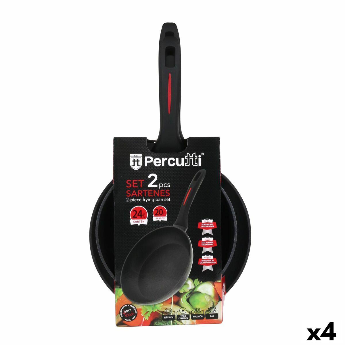 Set de Sartenes Percutti   4 Unidades 24 cm (2 Piezas)