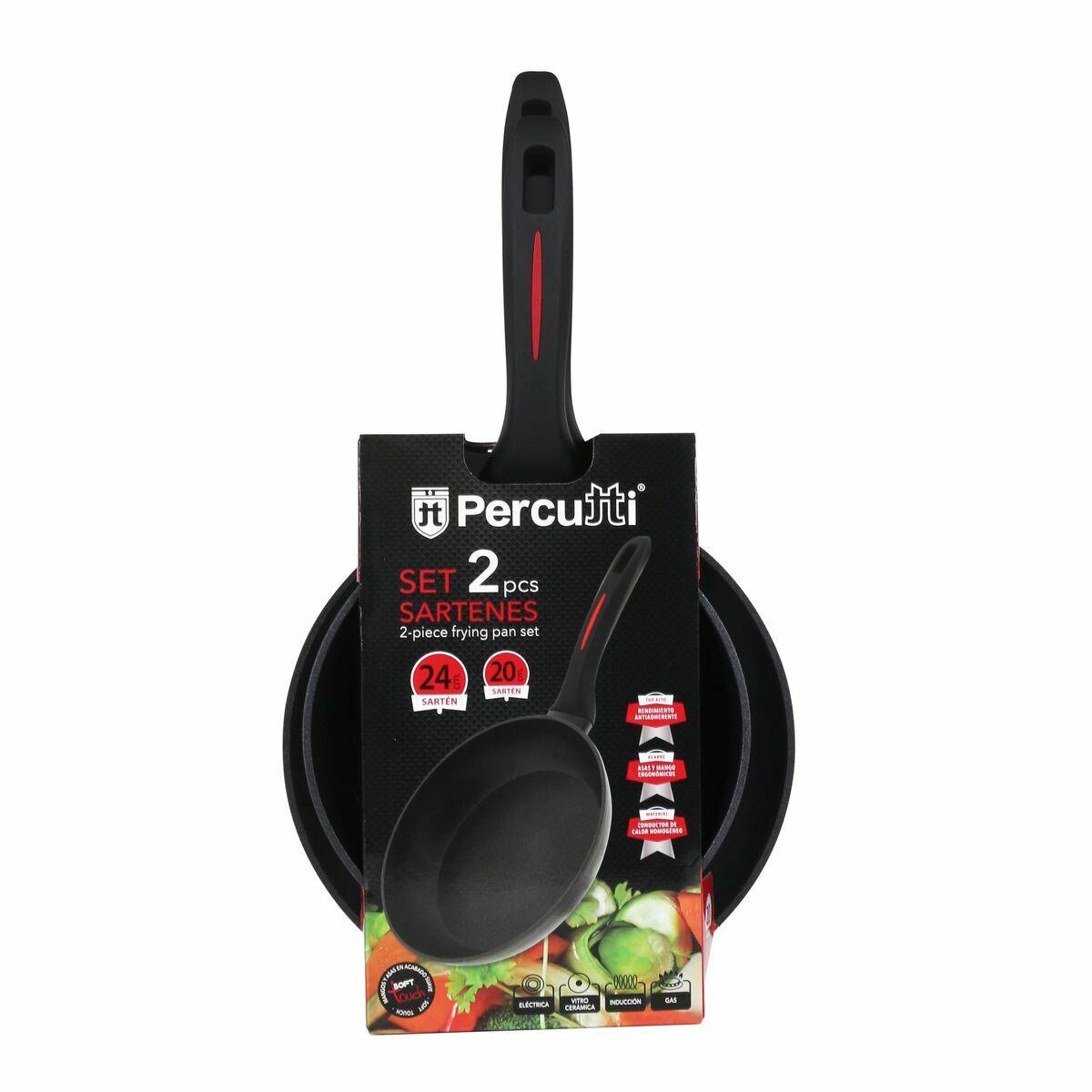 Set de Sartenes Percutti   4 Unidades 24 cm (2 Piezas)