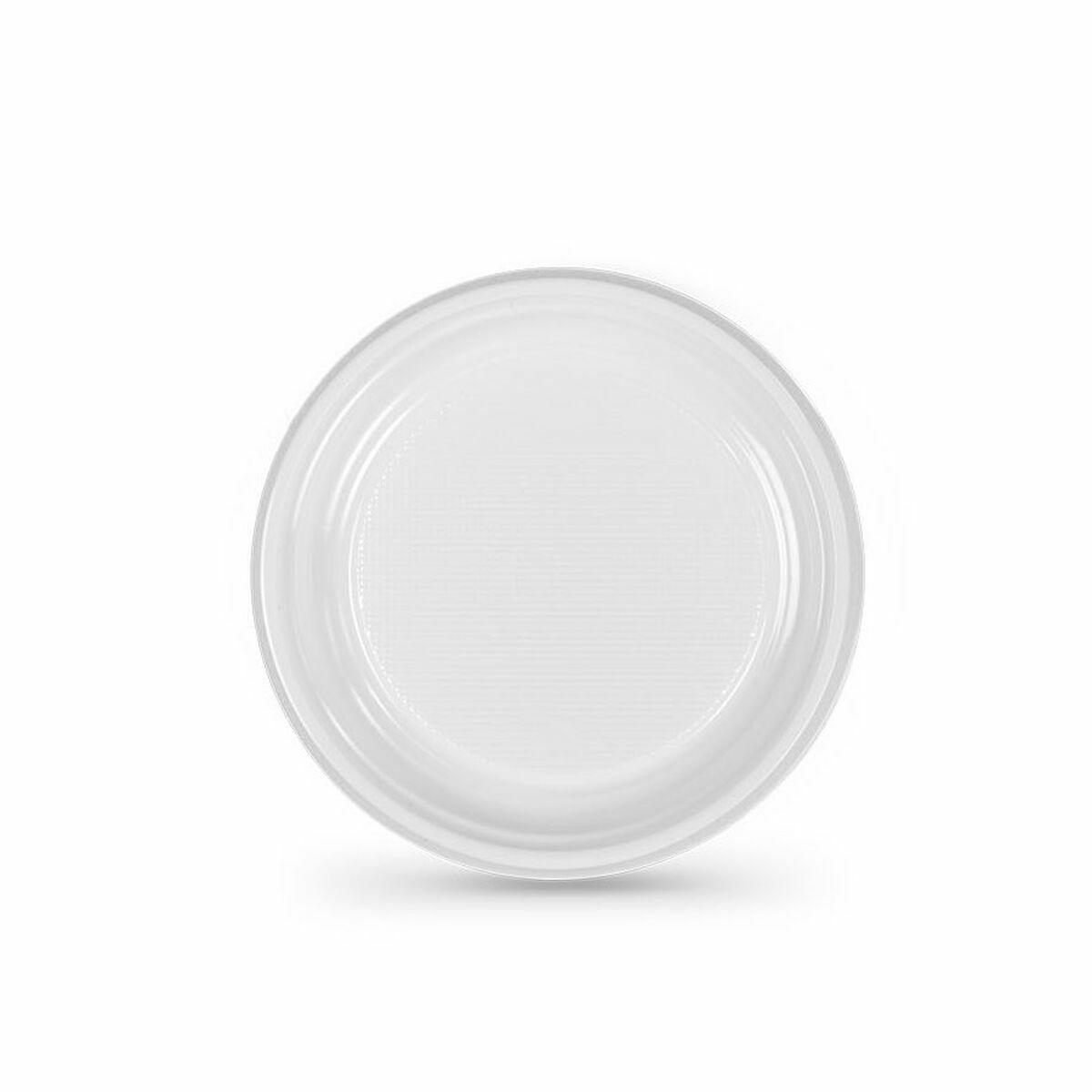 Set de platos reutilizables Algon Blanco Plástico (36 Unidades)