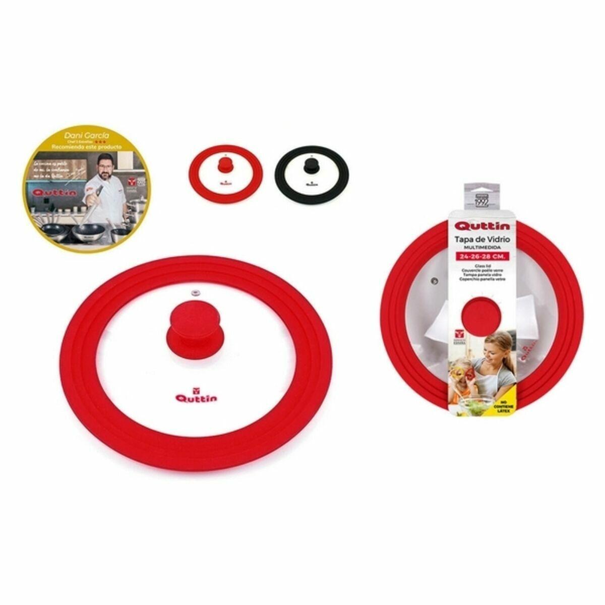 Tapa para Sartén Quttin 52247 Vidrio 28 cm (24-26-28 cm)