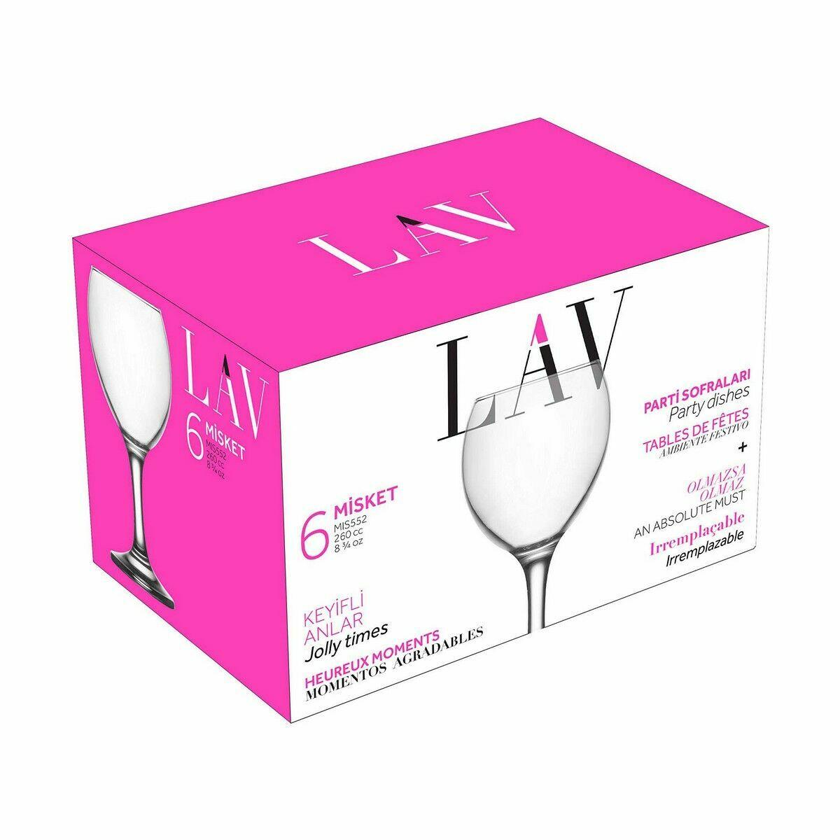 Set de Copas Inde Misket 260 ml 6 Piezas (4 Unidades)