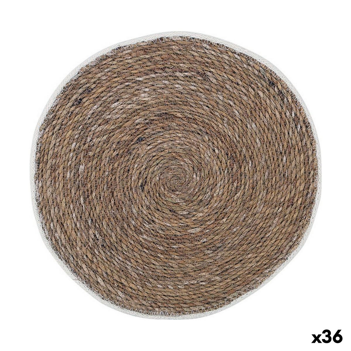 Salvamantel Privilege Privilege Mimbre Ø 35 cm (36 Unidades)