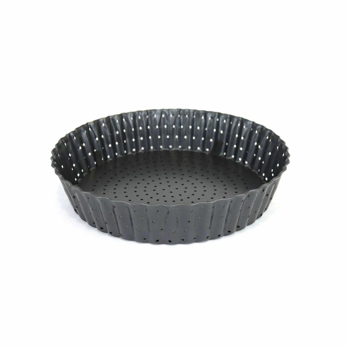 Molde para Tartas Quttin Perforado Desmontable 28 x 5 cm (12 Unidades)