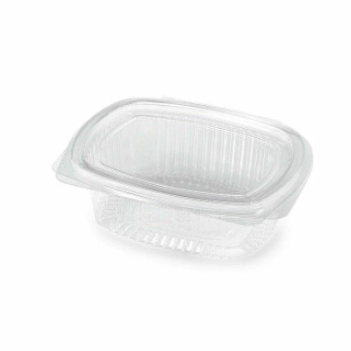 Recipiente Conservador de Alimentos Algon Reutilizable 375 ml Transparente Ovalado 15 x 11 x 5 cm (12 Unidades)