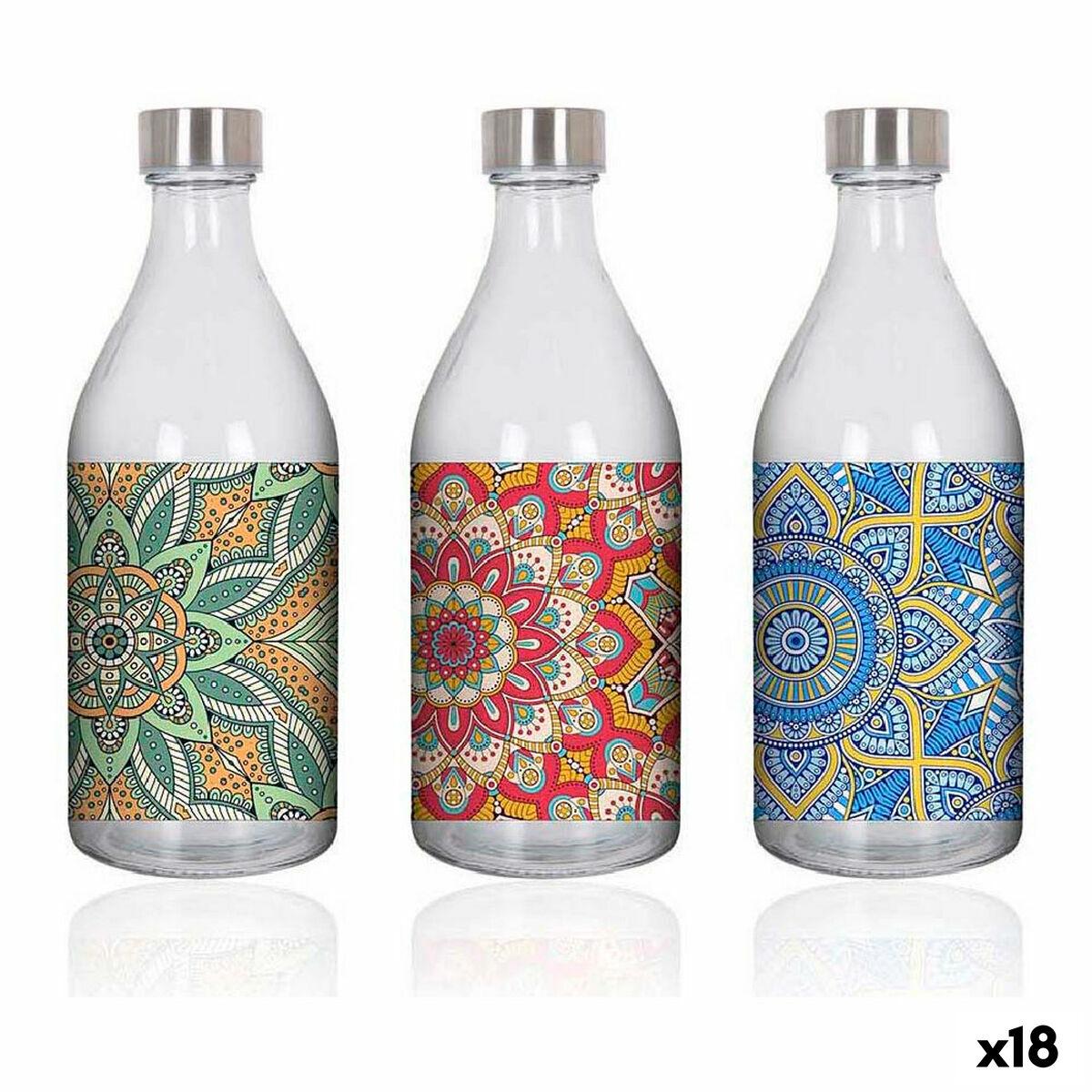 Botella de Cristal Anna Metal Vidrio 1 L (18 Unidades)