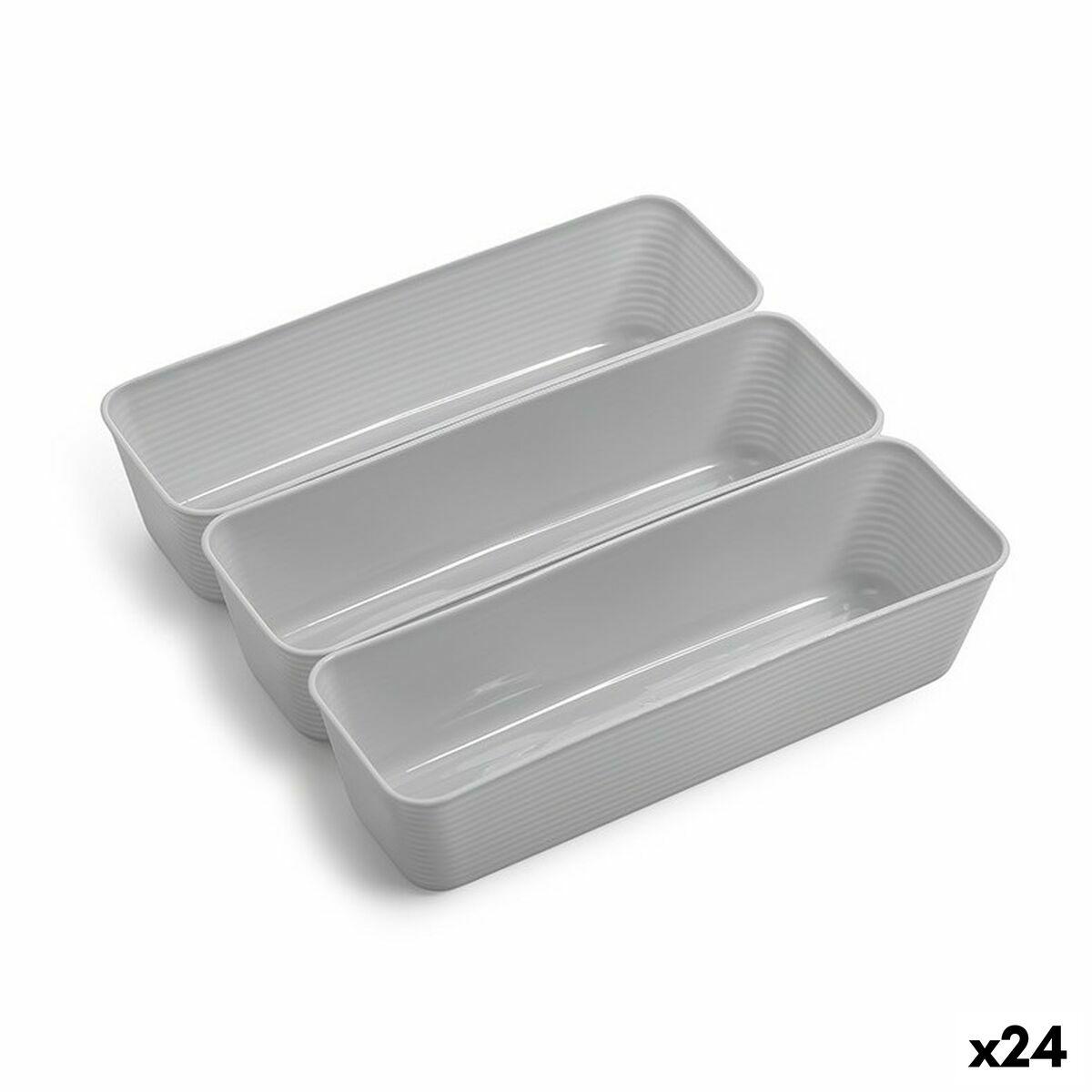Organizador de Cajones Dem Plástico Multiusos (3 Piezas) (24 Unidades)