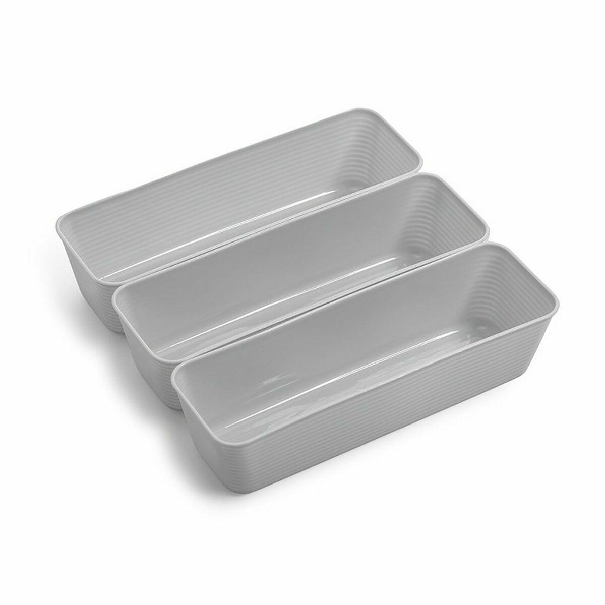 Organizador de Cajones Dem Plástico Multiusos (3 Piezas) (24 Unidades)