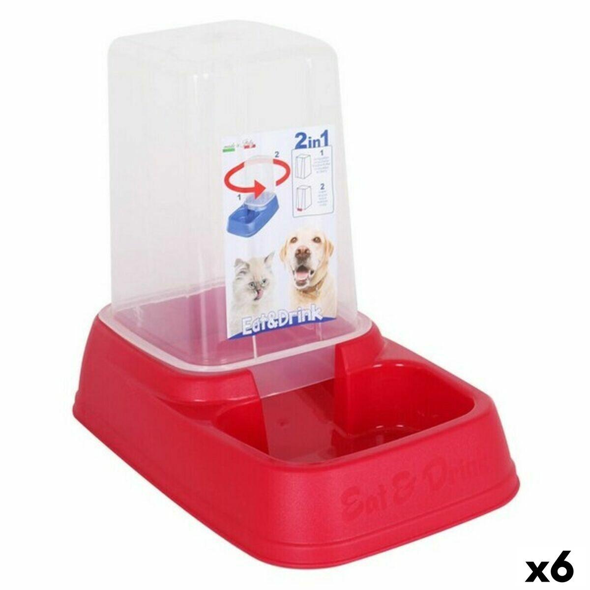 Comedero para Mascotas Georplast GP10091 33,5 x 20 x 27,5 cm (6 Unidades) (3,7 L)