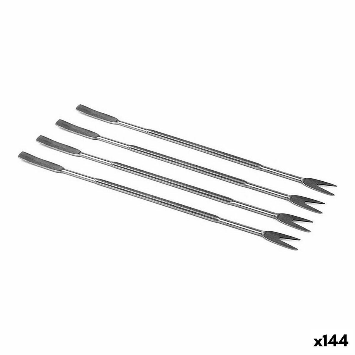 Palillos para Marisco Acero Inoxidable Plateado (4 pcs)