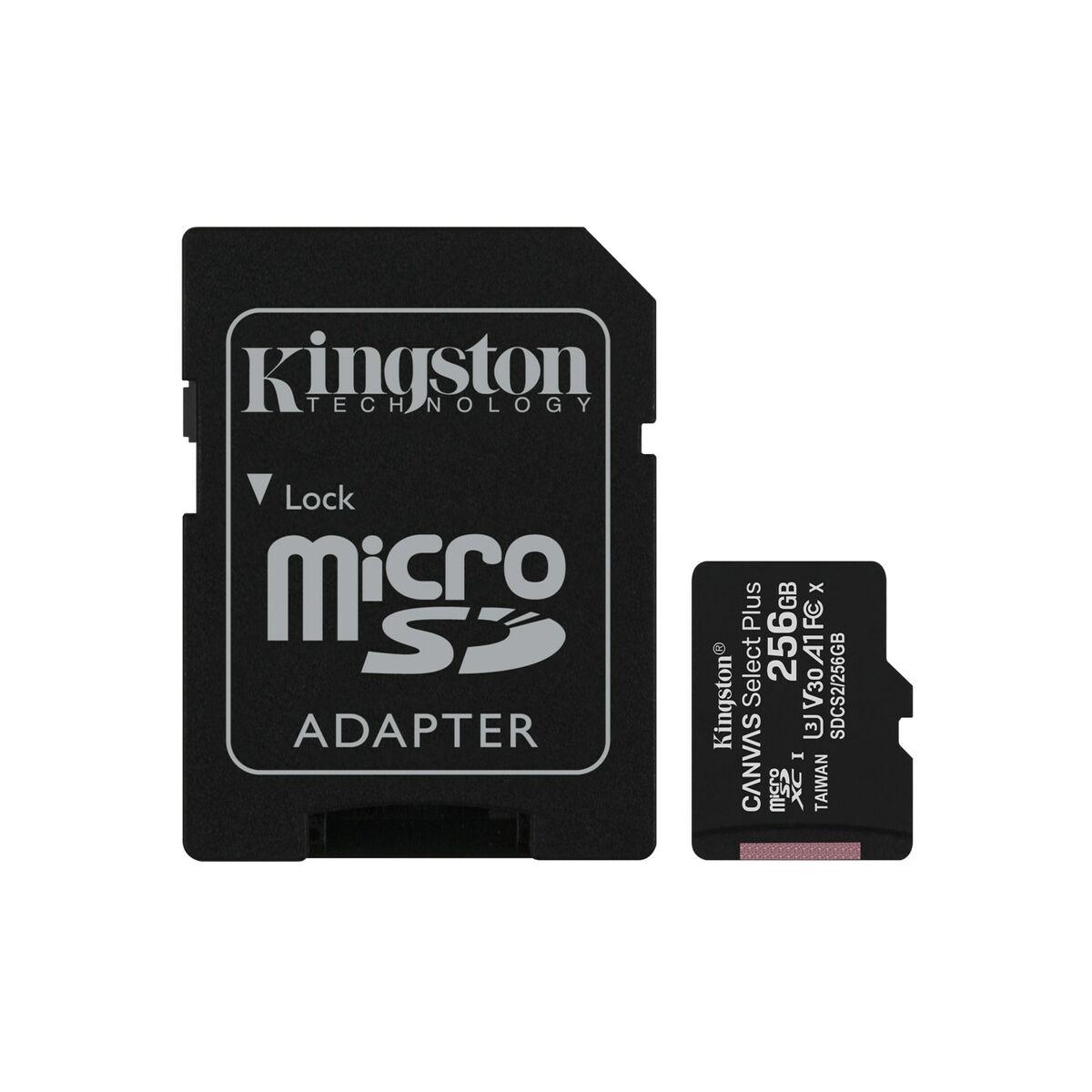 Tarjeta de Memoria Micro SD con Adaptador Kingston Canvas Select Plus 256 GB