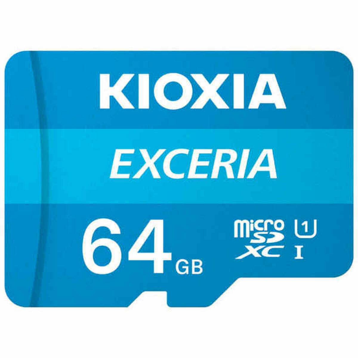 Tarjeta de Memoria Micro SD con Adaptador Kioxia Exceria 64 GB UHS-I Clase 10 Azul