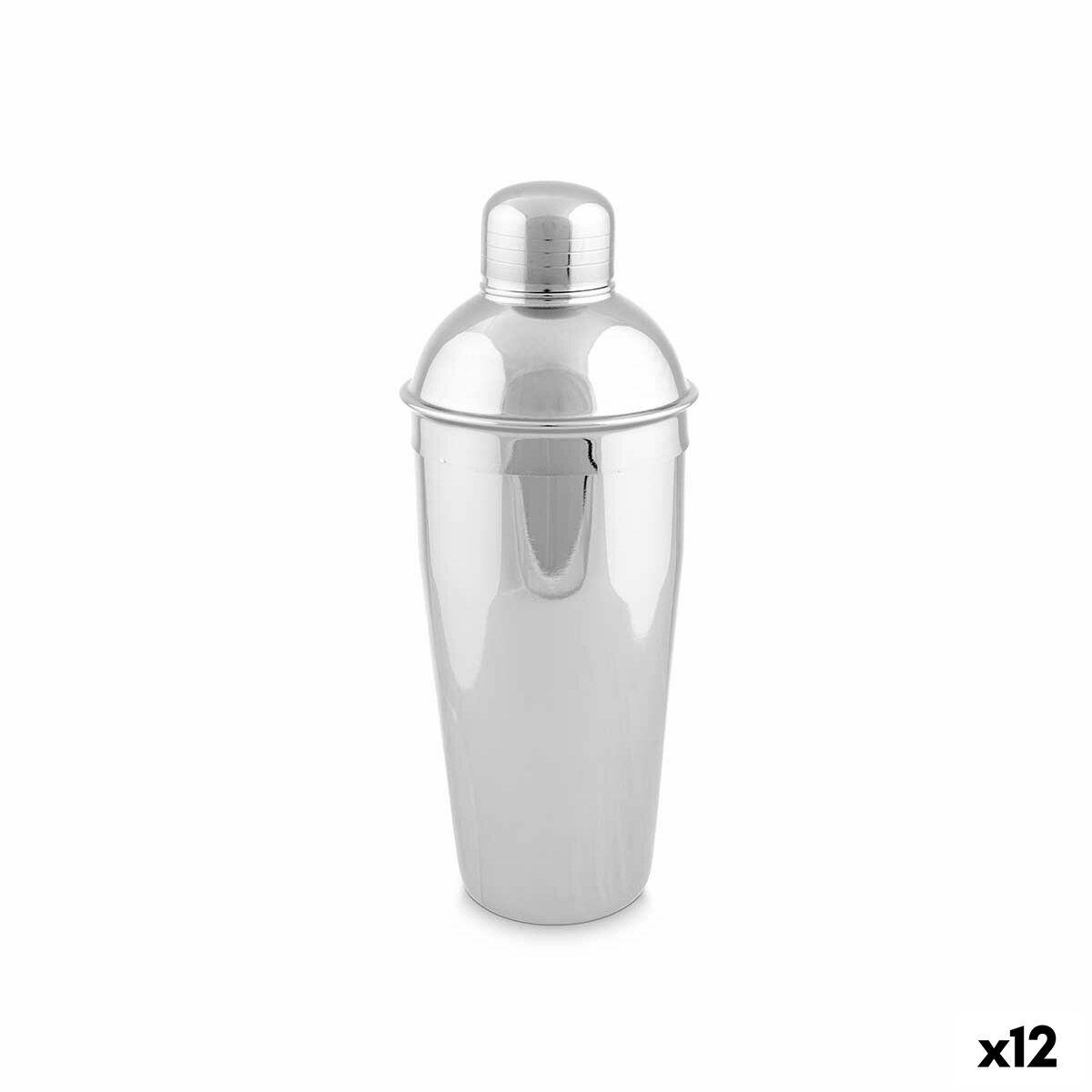 Coctelera Plateado Acero 750 ml (12 Unidades)
