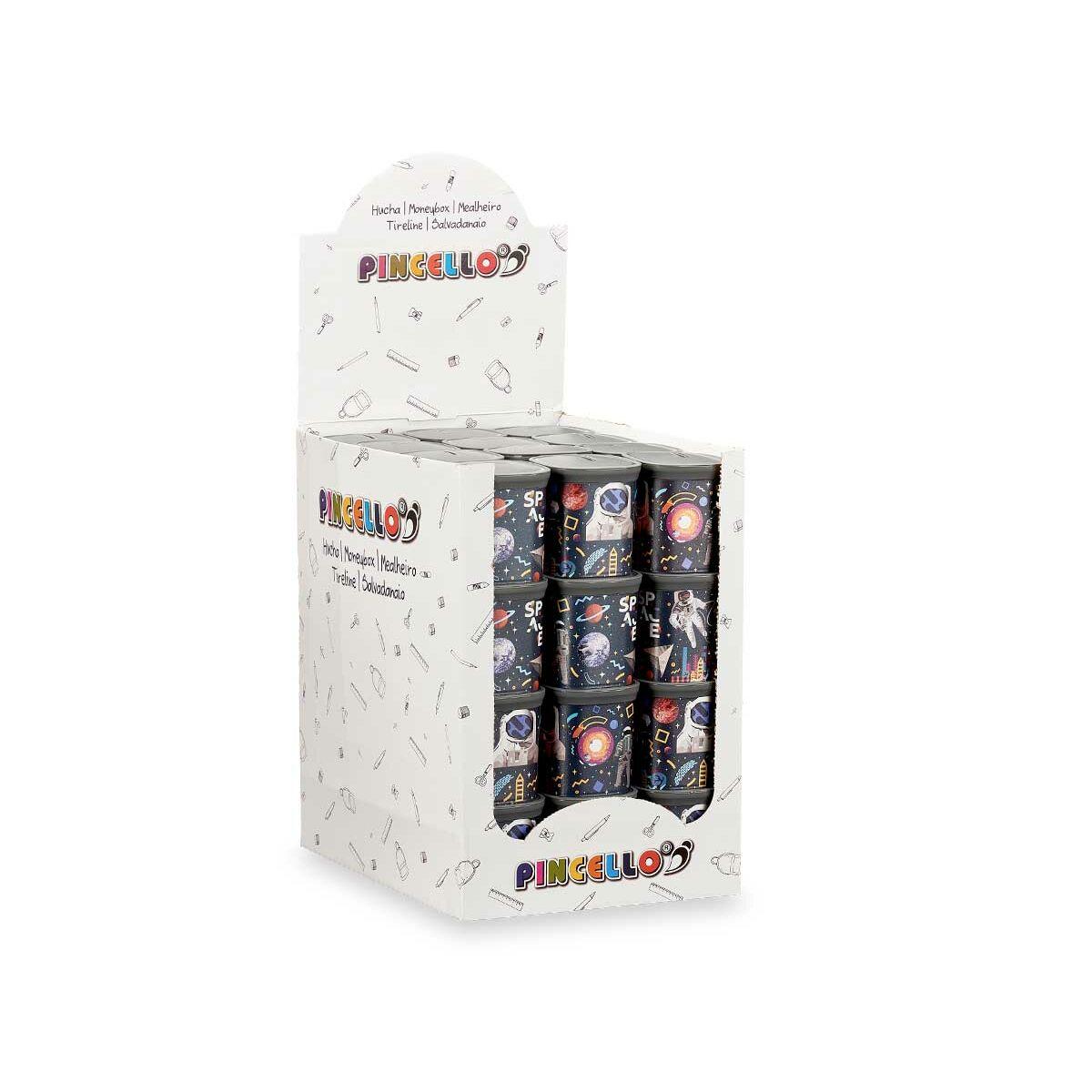 Hucha Pincello 02 1163 Plástico Astronauta 9 x 10,2 x 9 cm Multicolor (48 Unidades)