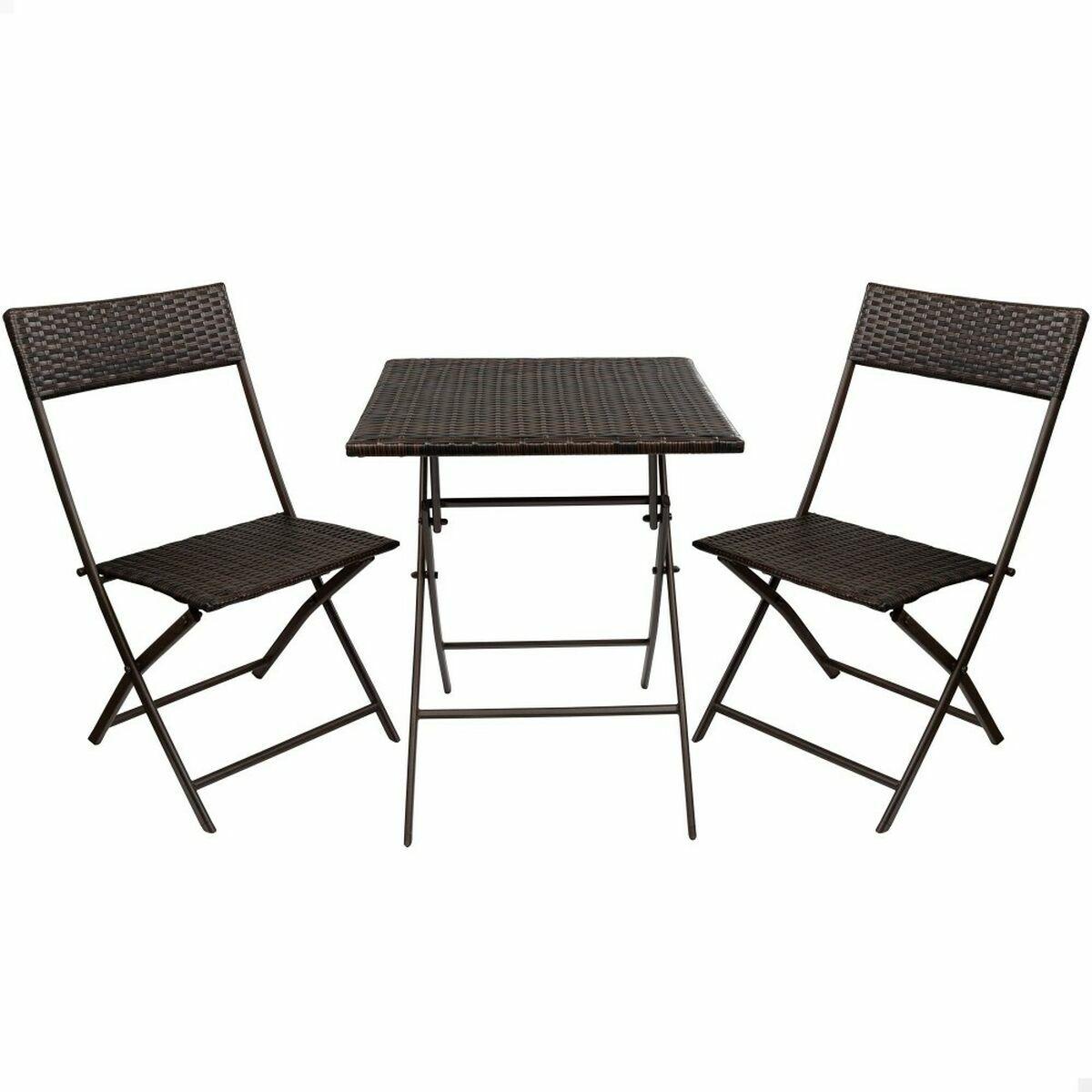 Conjunto de Mesa con 2 Sillas Aktive Cuadrada 60 x 72 cm