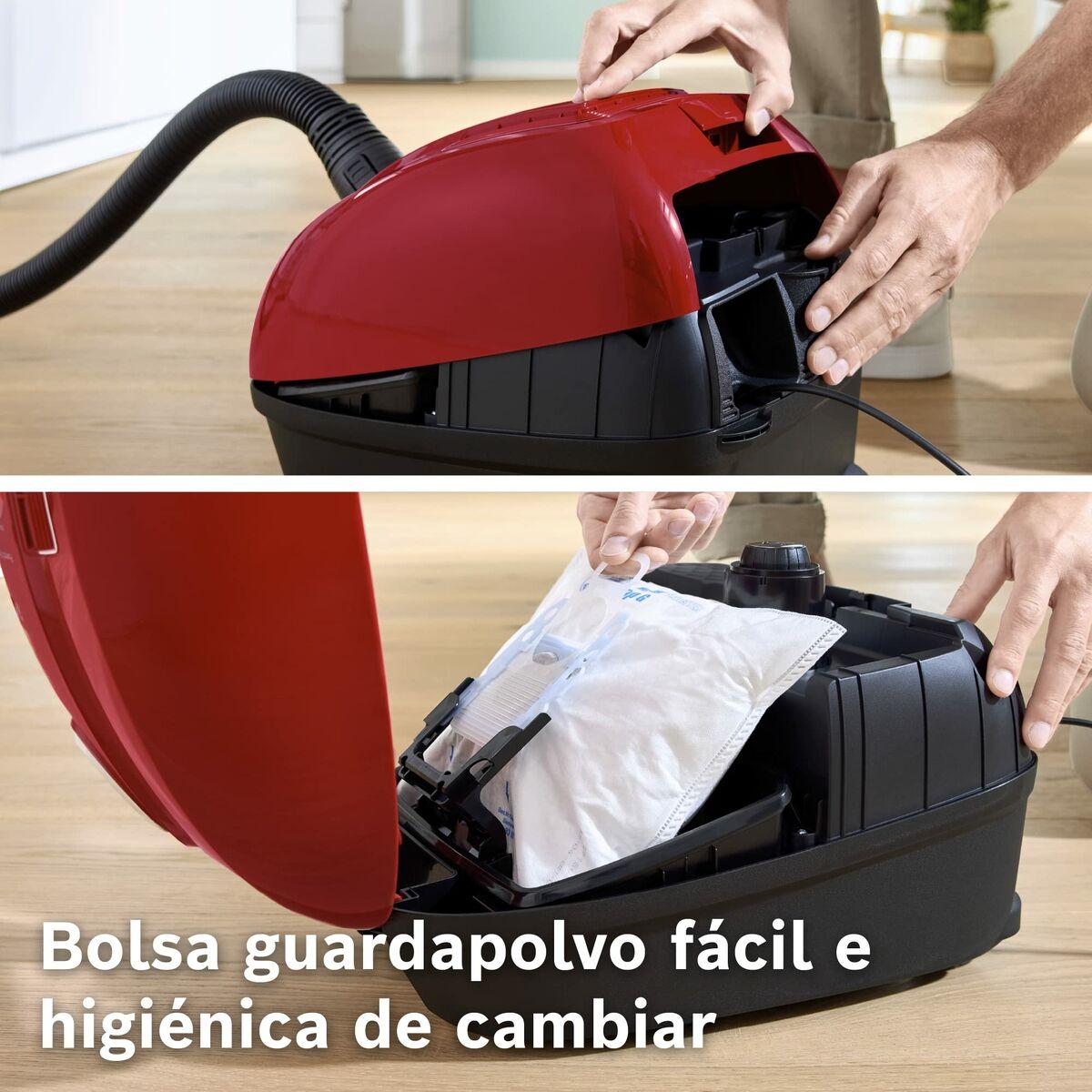 Aspirador BOSCH BGB38RD2 Negro Rojo 600 W