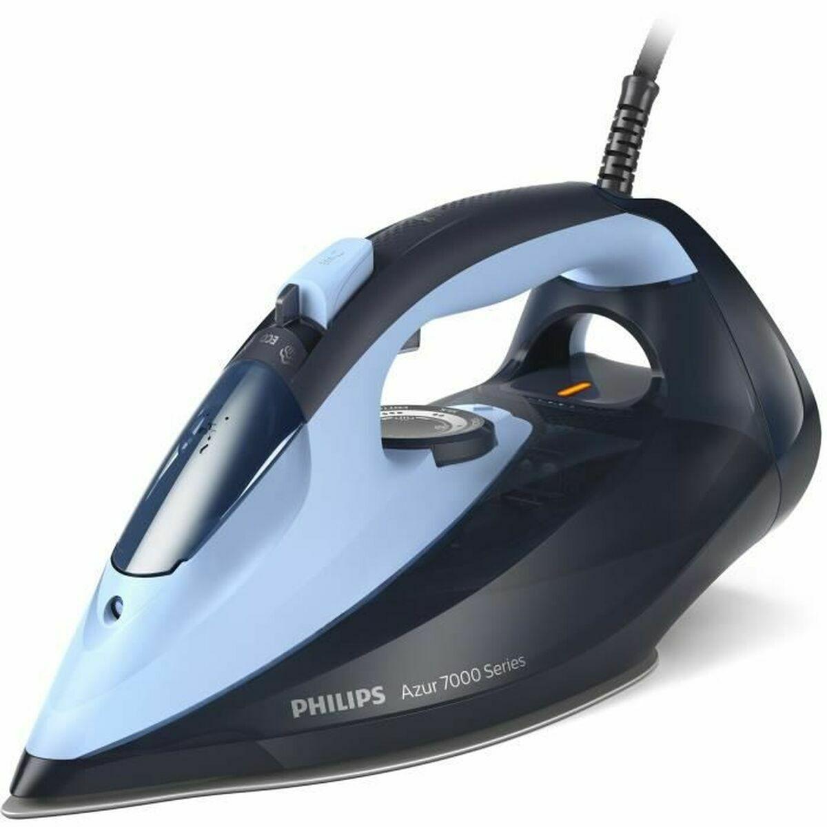 Centro de Planchado Philips 7000 Series DST7041/20 Plancha de vapor HV de color azul claro/oscuro