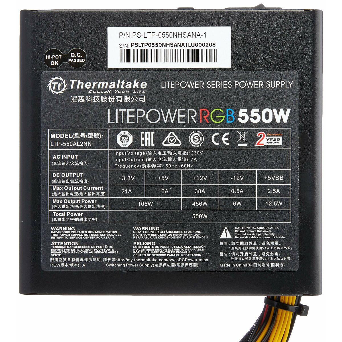 Fuente de Alimentación THERMALTAKE PS-LTP-0550NHSANE-1 ATX 550 W